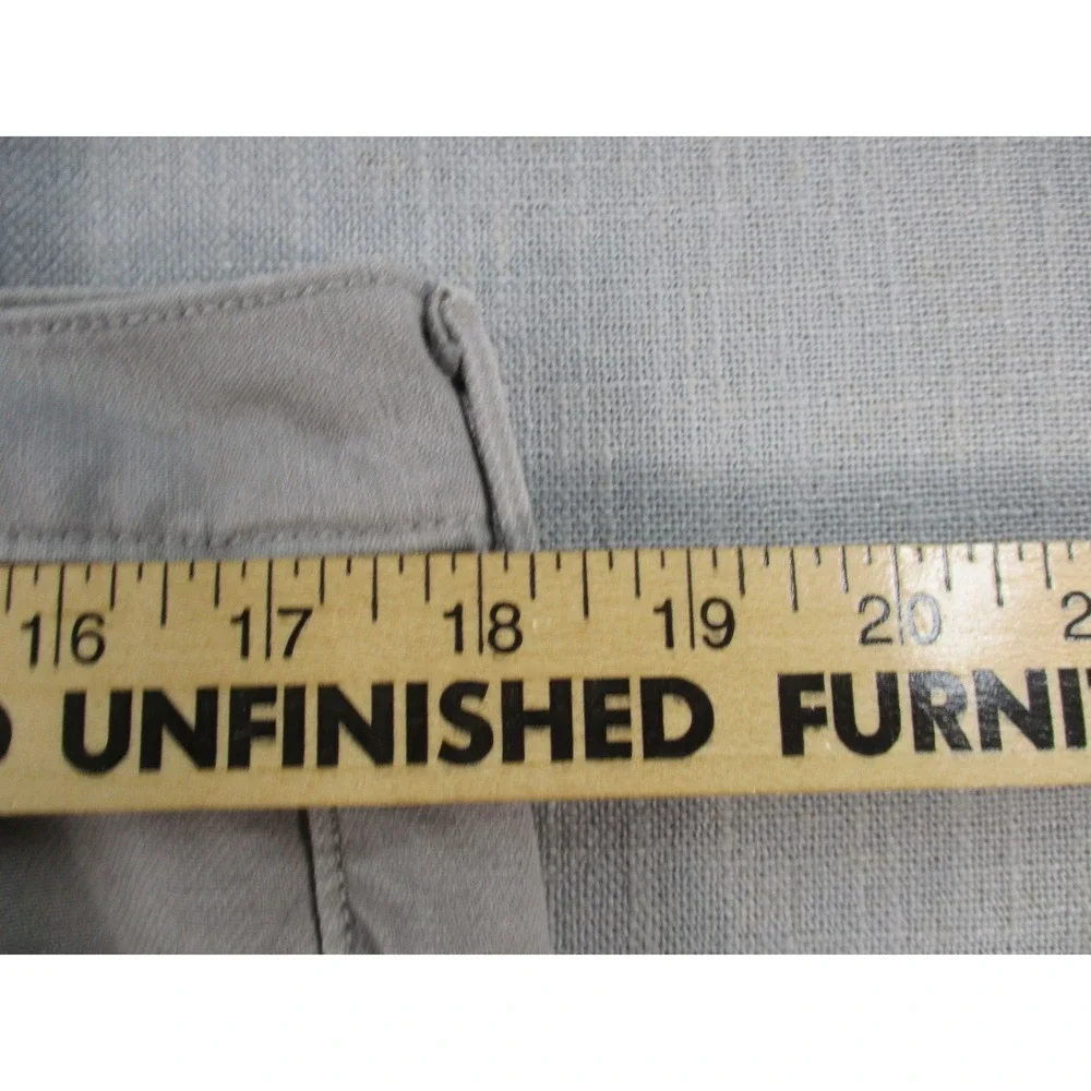 Banana Republic‎ Mens Straight Fit Gray Twill Pants Jeans 34x32